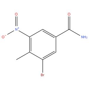 3-Bromo-4-methyl-5-nitro benzamide