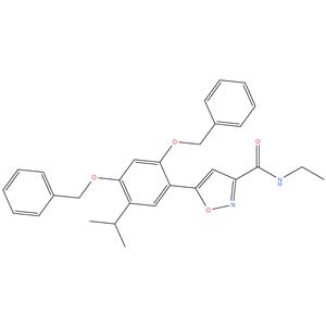 5-(2,4-Bis-benzyloxy-5-isopropyl-phenyl)-isoxazole-3-carboxylic acid ethylamide