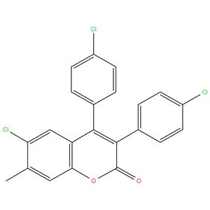 6-Chloro-3,4-Di(4-Chloro Phenyl)-7-Methyl Coumarin