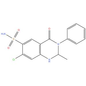 Metolazone EP Impurity C
Metolazone USP RC A ; Desmethyl metolazone ;
7-Chloro-1,2,3,4-tetrahydro-2-methyl-4-oxo-3-phenyl-6-
quinazolinesulfonamide