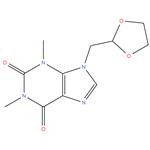 9 - ( ( 1,3 - dioxolan - 2 - yl ) methyl ) -1,3 - dimethyl - 3,9 - dihydro - 1H - purine - 2,6 - dione