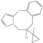 6-(1-chlorocyclopropyl)-6,7-dihydro- 5H-benzo[g][1,2,4]triazolo[5,1- b][1,3]thiazocin-6-ol