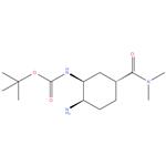 tert - butyl ( ( 1S , 2R , 5R ) -2 - amino - 5- ( dimethylcarbamoyl ) cyclohexyl ) carbamate