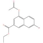 Ethyl 4-acetyloxy-7-bromonaphthalene-2-carboxylate