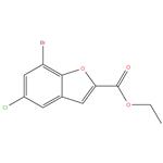 7 - bromo - 5 - chlorobenzofuran - 2 - carboxylate ethyl