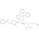 Cytidine, N -benzoyl-2', 3'-dideoxy-3'-[(triphenylmethyl)amino]-, 5'-cyanoethyl -N,N-diisopropylphosphoramidite