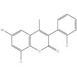 6-Bromo-8-chloro-3(2'-chlorophenyl)-4-methylcoumarin