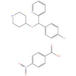 2-[(4-chlorophenyl)-piperidin-4-yloxymethyl]pyridine,4-nitrobenzoic acid