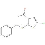 1- ( 2- ( benzylthio ) -5 - chlorothiophen - 3 - yl ) ethan - 1 - one