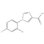 (1-(2-Bromo-4-chlorophenyl)-1H-1,2,3-triazole-4- carboxylic acid