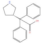 (S)-2,2-Diphenyl-2-(pyrrolidin-3-yl)acetic acid. HCl