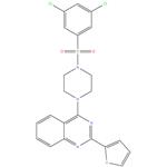 4- ( 4 - ( ( 3,5 - dichlorophenyl ) sulfonyl ) piperazin - 1 - yl ) -2- ( thiophen - 2 - yl ) quinazoline