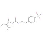 4-[2-[(3-Ethyl-4-methyl-2-oxo-3-pyrrolin-1-yl) carboxamido] ethyl] benzenesulfonamide.