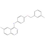 N- ( 4 - ( ( 3 - fluorobenzyl ) oxy ) phenyl ) -6 - iodoquinazolin - 4 - amine