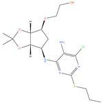 Ethanol, 2-[[(3aR,4S,6R,6aS)-6-[[5-amino-6-chloro-2-(propylthio)-4-
pyrimidinyl]amino]tetrahydro-2,2-dimethyl-4H-cyclopenta-1,3-dioxol-4-yl]oxy]-