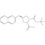 ( 2S , 4R ) -1- ( tert - butoxycarbonyl ) -4- ( naphthalen - 2 - yloxy ) pyrrolidine - 2 - carboxylic acid