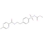 Glipizide EP Impurity G
methyl ((4-(2-(5-methylpyrazine-2- carboxamido)ethyl)phenyl)sulfonyl)carbamate