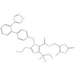 Olmesartan Medoxomil Ethyl Methyl Analog
4-(1-Hydroxy-1-methylpropyl)-2-propyl-1-[[2’-(2H-tetrazol-5-
yl)[1,1’-biphenyl]-4-yl]methyl]-1H-imidazole-5-carboxylic Acid (5-Methyl-2-oxo-1,3-dioxol-4-yl)methyl Ester