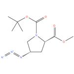 1- ( tert - butyl ) 2 - methyl ( 2S , 4S ) -4 - azidopyrrolidine - 1,2 - dicarboxylate