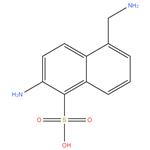 2-Amino-5-(aminomethyl)-1-naphthalenesulfonic acid