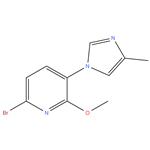 6-bromo-2-methoxy-3-(4-methyl-1H-imidazol-1-yl)pyridine