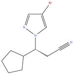 (3R)-3-(4-bromo-1H-pyrazol-1-yl)-3-cyclopentylpropanenitrile