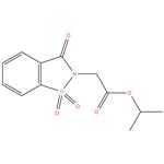 Piroxicam EP Impurity F
1-Methylethyl (1,1-dioxido-3-oxo-1,2-benzisothiazol-2(3H)-
yl)acetate