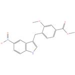 2- ( 2,4 - dimethoxyphenyl ) -2- ( 5 - nitro - 1H - indol - 3 - yl ) acetic acid