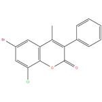 6-Bromo-8-Chloro-4-Methyl-3-Phenyl Coumarin