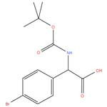 2- ( 4 - bromophenyl ) -2 - ( ( tert - butoxycarbonyl ) amino ) acetic acid