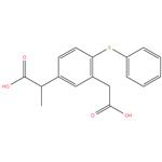 5-(1-Carboxylethyl)-2-phenylthiobenzeneacetic acid