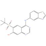 7 - Quinazolinol , 4- ( 5 - benzothiazolylamino ) -6 - [ ( 1,1 - dimethylethyl ) sulfonyl ]