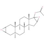 (2-alpha,3-alpha,5-alpha,16-beta,17-beta) 2,3,16,17-bisepoxy androstan-17-ol-acetate