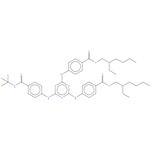 2-Ethylhexyl 4-((4-((4-(tert-butylcarbamoyl)phenyl)amino)-6-((4-(((2-methylhexyl)oxy)carbonyl)phenyl)amino)-1,3,5-triazin-2-yl)amino)benzoate