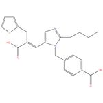 Eprosartan
(E)-3-[2-Butyl-1-[(4-carboxyphenyl)methyl]-imidazol-5-yl]-2-(2- thienyl methyl)-2-propenoic acid