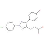 3-(4-BROMOPHENYL)-1-(4-CHLOROPHENYL)PYRAZOLE-4-PROPIONICACID