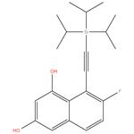 7-fluoro-8-{2-[tris(propan-2-yl)silyl]ethynyl}naphthalene- 1,3-diol