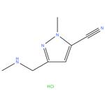 1-Methyl-3-[(methylamino)methyl]-1H-pyrazole-5-carbonitrile hydrochloride