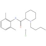 Bupivacaine HCl
(2RS)-1-Butyl-N-(2,6-dimethylphenyl)piperidine-2-carboxamide
hydrochloride