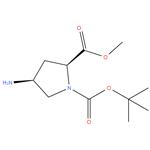 1- ( tert - butyl ) 2 - methyl ( 2S , 4S ) -4 - aminopyrrolidine - 1,2 - dicarboxylate