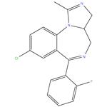 8-chloro-6-(2-fluorophenyl)-1-methyl-3a,4-dihydro-3H-
imidazo [1,5a][1,4]benzodiazepine