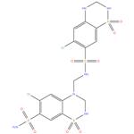 6-Chloro-N-[(6-chloro-7-sulfamoyl-2,3-dihydro-4H-1,2,4-benzothiadiazin-4-yl 1,1-dioxide)methyl]-3,4-dihydro-2H-1,2,4-benzothiadiazine-7-sulfonamide 1,1-dioxide