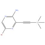 5-Bromo-3-((trimethylsilyl)ethynyl)pyrazin-2-amine