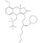 (3aS,9aS)-9-[[(1,1-dimethylethyl)dimethylsilyl]oxy]-3,3a,4,9-tetrahydro-5-methoxy-1-[(3S)-3-[(tetrahydro-2H-pyran-2-yl)oxy]octyl]-2H-benz[f]inden-2-one