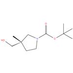 | tert - butyl ( S ) -3- ( hydroxymethyl ) -3 - methylpyrrolidine - 1 - carboxylate