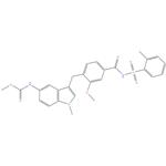 Methyl N-[3-[[2-methoxy-4-[(2-methylphenyl)sulfonylcarbamoyl]phenyl]methyl]-1- methylindol-5-yl]carbamate