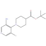 tert - butyl 1- ( 3 - amino - 5 - fluoropyridin - 4 - yl ) piperidine - 4 - carboxylate