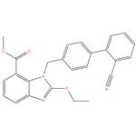 Azilsartan Impurity 1
methyl 1-((2'-cyano-[1,1'-biphenyl]-4-yl)methyl)
-2-ethoxy-1H-benzo[d]imidazole-7-carboxylate