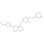 5-[4-((3-Chloro-4-((3-fluorobenzyl)oxy)phenyl)amino)quinazolin-6-yl]-2-furaldehyde