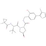 (2S,4R)-1-((S)-2-(1-Fluorocyclopropane-1-carboxamido)-3,3-dimethylbutanoyl)-   4-hydroxy-N-(2-hydroxy-4-(4- methylthiazol-5-yl)benzyl)pyrrolidine-2-carboxamide